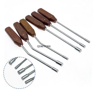 Marteau <span class=keywords><strong>à</strong></span> os Plateau tibial <span class=keywords><strong>Pince</strong></span> <span class=keywords><strong>à</strong></span> <span class=keywords><strong>greffe</strong></span> osseuse 26cm Instrument orthopédique incurvé droit multi-diamètre - Product Image 4
