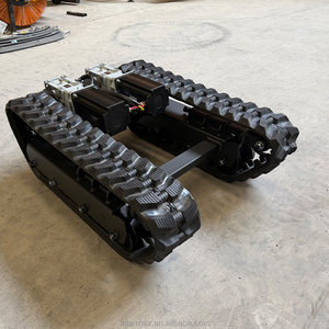 Châssis à chenilles compact électrique de 500 kg avec moteur 5 kW et chenilles en caoutchouc pour la modification de machines agricoles légères - Product Image 1