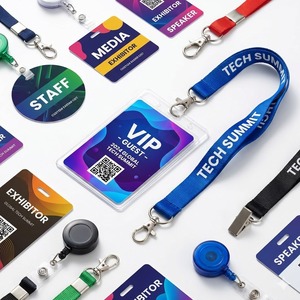 Impresión al por Mayor <span class=keywords><strong>de</strong></span> Tarjetas <span class=keywords><strong>de</strong></span> Identificación para Empleados con Logotipo para Oficina, Exposiciones y Seguridad - Product Image 1