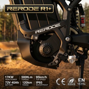 Motocicleta Todoterreno de Motocross, 17KW, 500Nm, 72V, 40Ah, Autonomía de 120km, 95km/h, Resistente al Agua IP65, Neumáticos CST, Frenos de Disco Hidráulicos, Venta al Por Mayor para Adultos, Inigualable - Product Image 2