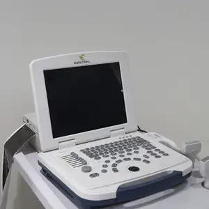 Egretmed Black & White Doppler Laptop Ultrasound Machine Voor Ziekenhuis/12.1 Inch Led Monitor Draagbare Ultrasound Scanner