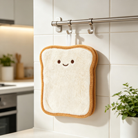 Promotion Nouvelle Serviette de Toilette en Peluche en Forme de Pain Personnalisée Mignonne Serviette de Toilette en Peluche en Forme de Pain Vente en Gros Serviette de Toilette en Peluche en Forme de Pain Douce