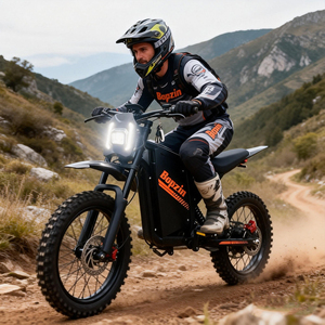 Bicicleta Eléctrica de Montaña 52V 20AH MTB MC, Bicicleta Eléctrica Rápida para Montaña y Terreno Difícil con Alarma Antirrobo Q20, Almacén en EE. UU. y Europa, Bicicleta Eléctrica para Desplazamientos - Product Image 6