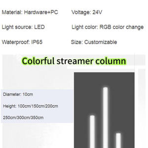 Poteau de <span class=keywords><strong>fontaine</strong></span> étanche à LED IP65 Smart CCTV Styling Pole Design pour Jardin Chemin Paysage de Noël Lumière - Product Image 2
