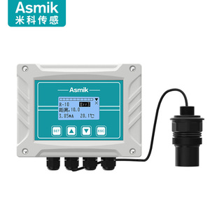 Sensor de Nivel de Líquido Ultrasónico Asmik 4-20mA Tipo Dividido con Pantalla para Tanques de Agua Contra Incendios - Product Image 1