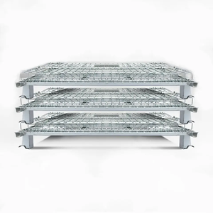 Nhiệm Vụ Nặng Nề Kim Loại Lưu Trữ Lồng Tùy Chỉnh Dây Lưới Container Steelq235 Gấp Lồng Cho Vật Liệu Vật Nuôi Lưu Trữ - Product Image 4