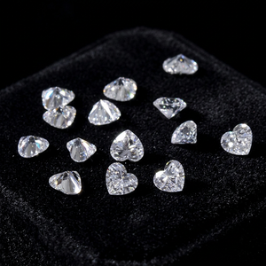Diamant CVD en forme de cœur, taille coussin, 3mm 3.5mm 4mm 4.5mm, couleur D, pureté VS1, créé en laboratoire, Ratan International - Product Image 4