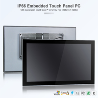 Mejor Precio, Tableta Industrial de 17.3, 21.5 y 24 Pulgadas, 12.ª Generación Intel I3 I5 I7, IP66 Resistente al Agua, Sin Ventilador