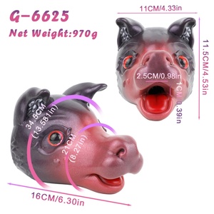 G6625 Masturbador Oral Masculino con Cabeza de Ciervo de Ojos Lindos, Juguete Sexual de Silicona con Boca de Animal, Vagina de Bolsillo, Estimulador de Pene para Hombre - Product Image 6