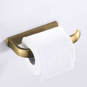 Best-Selling Bathroom Antique-Style Copper Square <strong>Toilet</strong> Paper <strong>Holder</strong> with <strong>Roll</strong> Paper Box Hot Sale F8509 - Product Image 2