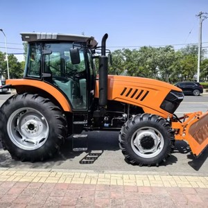 Nouveau tracteur agricole 4x4 de 90 CV à transmission par engrenages avec pelle rétrocaveuse avant, haute productivité, boîte de vitesses pour usage domestique - Product Image 4