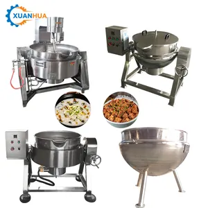 Stew big 300 liter stainless steel large pots equipment for sale gas cooking mixer kettle corn machine for sale