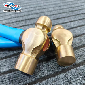 Martello a testa sferica antiscintilla con manico in fibra di vetro, in bronzo alluminio 0.5p, per cassetta degli attrezzi <span class=keywords><strong>Thor</strong></span> - Product Image 5