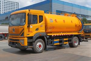 รถบรรทุกดูดสิ่งปฏิกูล Dongfeng D9 ขนาด 13500 ลิตร แบบ 4x2 พร้อมตัวเลือกปั๊มสุญญากาศหลายแบบ สำหรับเก็บอุจจาระและน้ำเสีย สำหรับส่งออก - Product Image 3