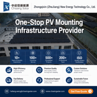Supports de contrepoids solaires personnalisés pour toitures en béton – Installation sans perçage ni fuites – Pièces et structure d'installation de panneaux solaires