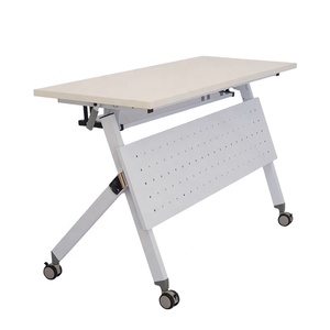 Thiết kế hiện đại có thể gập lại & <span class=keywords><strong>Stackable</strong></span> Bàn hội nghị bằng gỗ cho văn phòng & trường đào tạo Bàn đồ nội thất - Product Image 1