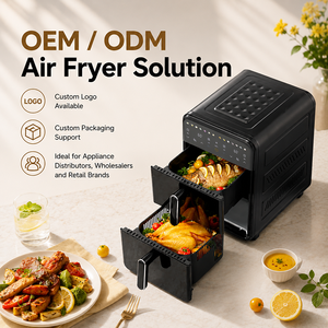 <span class=keywords><strong>Freidora</strong></span> de Aire Personalizable de Gran Capacidad de 14L, Doble Zona, Eléctrica, Totalmente Metálica, con Pantalla Táctil - Product Image 6