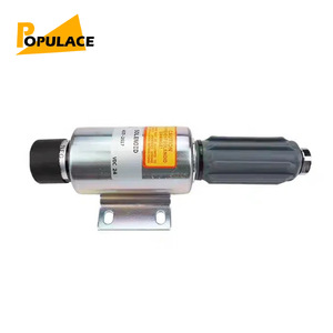 Válvula Solenoide Populace 437-2617 24VDC para Corte de Combustible y Control de Apagado de Motor de Generador - Product Image 2