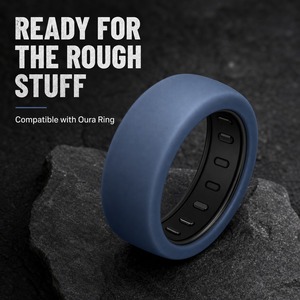 Coque de protection en silicone bordeaux pour Oura Ring 5/4 Galaxy Ring RingConn Ultrahuman, élégante, cadeau pour femme - Product Image 1
