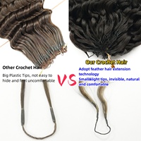 Nouvelle couleur FH P4/27 Mèches bouclées birmanes en cheveux humains pour crochet, extensions de cheveux pré-bouclées à nœuds miracle pour tresses
