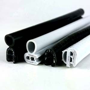 Easy Installation Silicone <b>Rubber</b> Trim Gasket <b>Edge</b> Door Sealing Strip U Shape SPCC core heat chemical resistant Japan HR-13 - Product Image 1