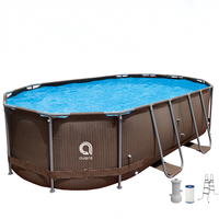 Grande piscine à cadre métallique pour adultes, piscine à cadre métallique pour location