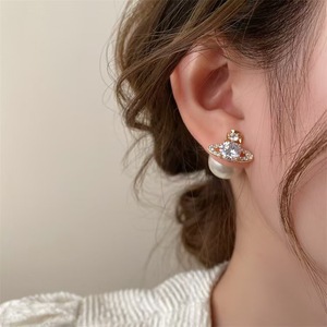 Pendientes <span class=keywords><strong>de</strong></span> perlas <span class=keywords><strong>de</strong></span> aguja <span class=keywords><strong>de</strong></span> plata chapados en oro para mujer, pendientes <span class=keywords><strong>de</strong></span> lujo ligeros franceses, joyería <span class=keywords><strong>de</strong></span> diseñador <span class=keywords><strong>de</strong></span> lujo <span class=keywords><strong>de</strong></span> <span class=keywords><strong>alta</strong></span> moda - Product Image 1