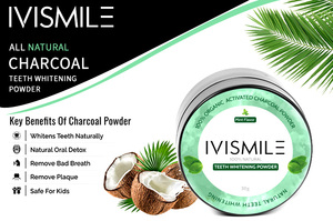 ผงฟอกฟันขาว/ผงถ่านธรรมชาติสำหรับการดูแลช่องปากทำให้ฟันขาวขึ้น - Product Image 2