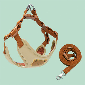 Harnais réglable pour chien, sangle de poitrine pour animaux de compagnie, laisse de marche en polyester pour chiens de petite et moyenne taille - Product Image 6