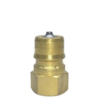 ISO 7241-B KZD Raccords rapides hydrauliques en laiton de 1/2 pouces à pousser et à tirer
