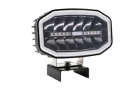 Phare de conduite LED ovale haute puissance 90W 9 pouces 9-36V pour camion tout-terrain 4x4, lampe de position blanc ambre, phare de travail LED, phare de conduite LED