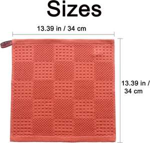 Serviette de toilette en tissu gaufré ultra douce et absorbante pour salle de bain, cuisine et salle de sport, en coton naturel - Product Image 4