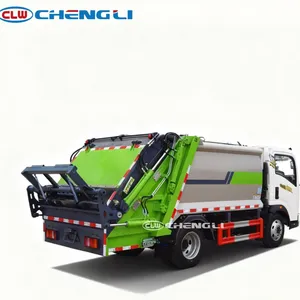 Camión de Basura HOWO de 5.8cbm con Compactador Trasero 4X2 y Control Remoto Inalámbrico - Product Image 2