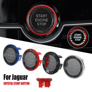 Cubierta de Botón de Encendido de Coche, Botón de Cristal para Jaguar con Botón de Arranque de un Toque en el Centro, Antiarañazos - Product Image 1