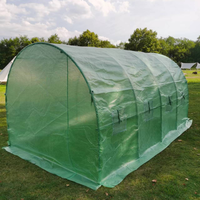 Serre de jardin portable moderne en métal galvanisé 4x2,5x2m, écologique, pour fleurs de jardin, mini-serre