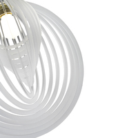 Lustres suspendus modernes rotatifs en forme de lune, fabriqués sur mesure, lampes décoratives de luxe pour la maison, la chambre, la salle à manger, l'hôtel