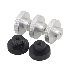 M6 M8 boutons de couple réglables en Aluminium bouton de serrage grand bouton d'armoire rond moleté poignée de porte pour arbre