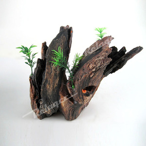 Hohle Baumstamm-Aquariumdekorationen, Harz-Aquarium-Landschaftsgestaltung <span class=keywords><strong>Terrarium</strong></span>-Zubehör Betta-Versteck Höhlen Aquarium-Deko für - Product Image 3