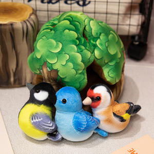 Animal simulé arbre maison jouets éducatifs en peluche nid d'<span class=keywords><strong>oiseau</strong></span> jouets en peluche petit <span class=keywords><strong>oiseau</strong></span> jouets enfants cadeau - Product Image 3