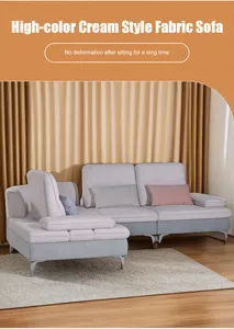 Conjunto de sofás para sala de estar por atacado, sofá secional de 4 lugares