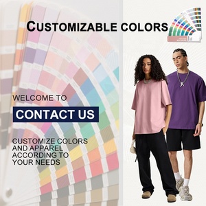 T-shirt Grafiche Vintage Oversize in Cotone Lavato con Acido, Stampa Personalizzata, Logo Personalizzato, T-shirt Basic da Uomo - Produttori di <span class=keywords><strong>Abbigliamento</strong></span> - Product Image 5