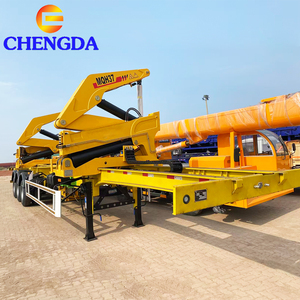 Buen <span class=keywords><strong>precio</strong></span> barato 20 40Ft 37 Ton 45 Ton Contenedor Transporte Cargador lateral Elevador Grúa Camión de elevación Remolque Semirremolque para la venta - Product Image 4