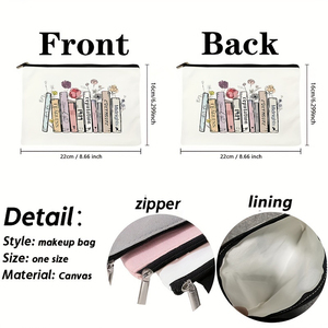 Bolsa <span class=keywords><strong>de</strong></span> Maquillaje Personalizada con Diseño <span class=keywords><strong>de</strong></span> Flores y <span class=keywords><strong>Álbum</strong></span>es <span class=keywords><strong>de</strong></span> <span class=keywords><strong>Taylor</strong></span>, Bolsa <span class=keywords><strong>de</strong></span> Almacenamiento <span class=keywords><strong>de</strong></span> Artículos <span class=keywords><strong>de</strong></span> Tocador para Viaje, Bolsa <span class=keywords><strong>de</strong></span> Cosméticos para Despedida <span class=keywords><strong>de</strong></span> Soltera - Product Image 2