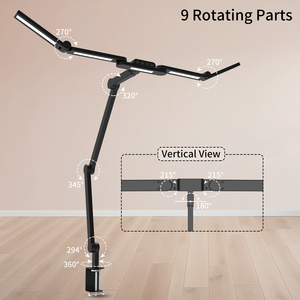 Lampe de table LED pliable pour architecte avec pince, pour studio d'<span class=keywords><strong>art</strong></span>, dessin, bras réglable, anti-éblouissement, lecture, travail - Product Image 6