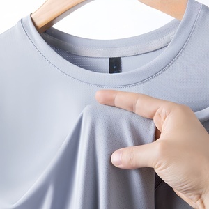 Polyester Fabric Breathable <strong>Round</strong> <strong>Neck</strong> Men's 150g <strong>T</strong> <strong>Shirt</strong> Fashion Custom Logo Casual Outdoor Quick Dry Summer <strong>White</strong> <strong>T</strong> <strong>Shirt</strong> - Product Image 2