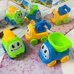 Cartone animato tirare indietro i giocattoli del veicolo di ingegneria simpatico veicolo spingere l'attrito Power <span class=keywords><strong>Car</strong></span>