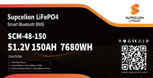 แบตเตอรี่ลิเธียม SUPCELION EU Stock 51.2V 150AH แบบกึ่งโซลิดสเตท LiFePO4 พร้อมบลูทูธ 5.0 ป้องกันน้ำและฝุ่นระดับ IP62 ใช้งานได้ 4000 รอบ 10 ปี - Product Image 2