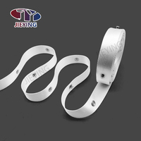 JIEYING Rideau Piste Accessoires S Ondulation Pli Ceinture Blanc Serpent Rideau Bandes Avec Oeillets Boucle Rideau Anneau Bande