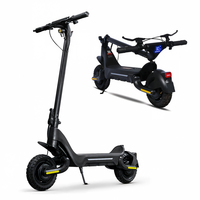 Scooter Eléctrico de 800W, 10 Pulgadas, Neumáticos Todoterreno, Velocidad de 45KM/H, Plegable, para Adultos, con Control por Aplicación, Frenos de Disco Dobles