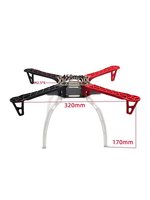 Kit de Châssis de Drone F450 Quadrotor avec Train d'Atterrissage, Accessoires pour Avions RC Multi-Rotor à Quatre Rotor